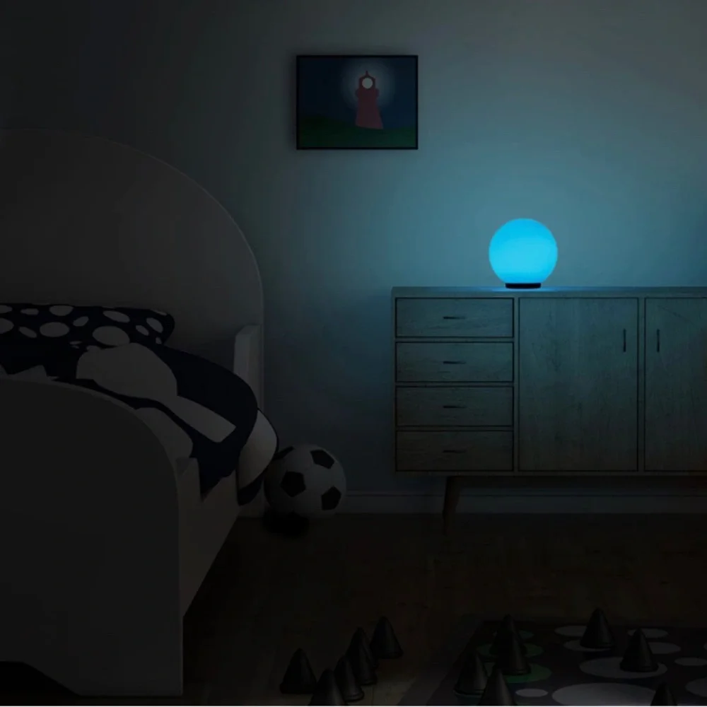 ENHANCE Kid's Night Light Ambient Globe LED Color Changing Lamp Glass Mood Lamp